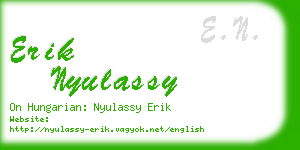 erik nyulassy business card